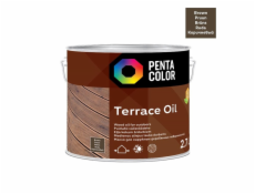 Tungu olej na terasy Pentacolor Terrace Oil, hnědý, 2,7l