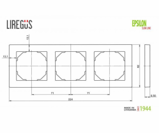 Trojlůžko LIREGUS EPSILON, barva metalíza