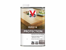 Olej na nábytek V33 Protection, barva eben, 0,5l