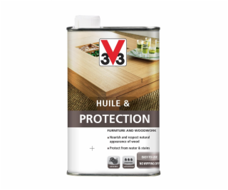 Olej na nábytek V33 Protection, barva palisandr, 0,5l