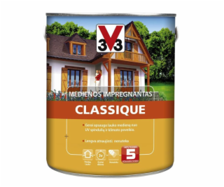 Napouštědlo na dřevo V33 Classique, barva dub, 0,75l