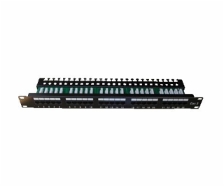 DATACOM Patch panel ISDN 25p.1U Integrovaný  BLACK, 19 