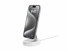 Belkin BOOST CHARGE™ PRO konvertibilní Qi2 15W magnetický nabíjecí stojan, bez adaptéru, bílá