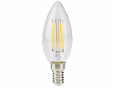 NEDIS LED žárovka E14/ svíčka/ 4,5 W/ 220 V/ 470 lm/ 2700 K/ stmívatelná/ teplá bílá/ retro styl/ čirá