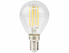 NEDIS LED žárovka E14/ G45/ 4,5 W/ 220 V/ 470 lm/ 2700 K/ stmívatelná/ teplá bílá/ retro styl/ čirá