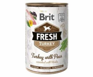 Mokré krmivo pro psy BRIT FRESH, krůta, 400 g