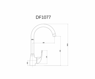 Kuchyňská baterie Thema Lux Swan DF1077