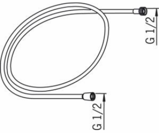 Sprchová hadice Oras Satinas 241014-60, 150 cm,