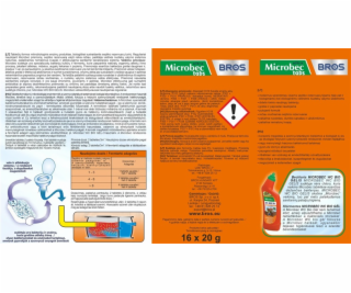 Bioaktivátor pro kanalizační jímky Bros Microbec, 0,02 kg