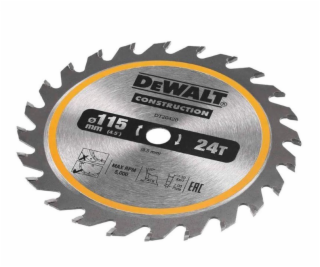 Kotoučová pila na dřevo DEWALT 115 mm, 24T