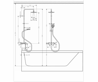 Hansgrohe Vernis Blend 200 26274000 termostatický sprchov...