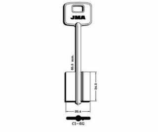 Klíčový polotovar Jma CI-6G, 1 ks.