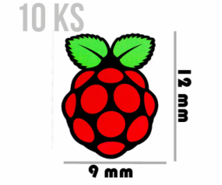 PIMORONI Samolepky malé 12x9 10ks pre Raspberry