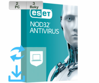 ESET NOD32 Antivirus 20XX 2PC na 3r El.lic AKT