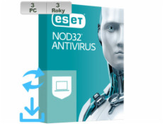 ESET NOD32 Antivirus 20XX 3PC na 3r El.lic AKT