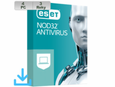 ESET NOD32 Antivirus 20XX 4PC na 3r El.lic