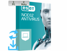 ESET NOD32 Antivirus 20XX 3PC na 2r El.lic AKT