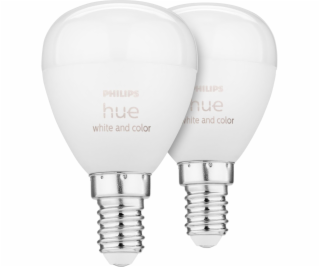 Philips Hue LED Luster E14 2pack 5,1W 470lm White Color A...