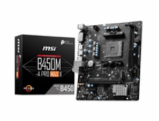 MSI MB Sc AM4 B450M-A PRO MAX II, AMD B450, 2xDDR4, 1xHDMI, 1xDVI, mATX