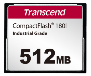 Transcend 512MB INDUSTRIAL TEMP CF180I CF CARD, (MLC) pam...