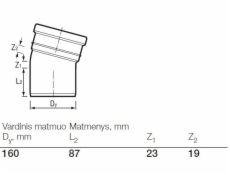 Venkovní drenážní koleno Wavin, O 160 mm, 15°