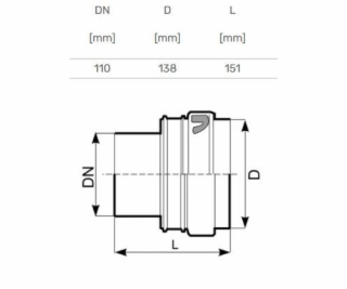 Napojení na betonovou trubku Magnaplast, O 110 mm