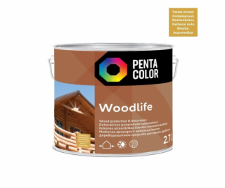 Impregnantas Pentacolor Woodlife, geltonai rudas, 2.7 l