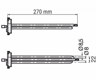 Topné těleso GNALI BOCIA 420, 2 kW H