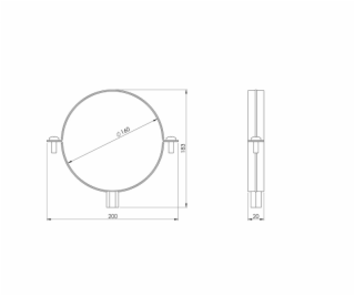 Držák EUROPLAST SBO160, O 160 mm