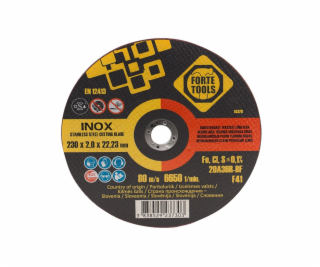 Metalo pjovimo diskas FORTE TOOLS, 230X2X22,23 mm, INNOX