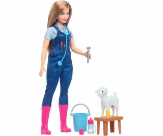 Figurka veterináře Mattel Barbie Farm