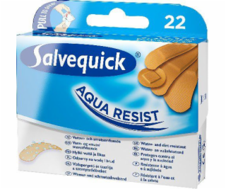 Voděodolné náplasti Salvequick Aqua Resist 1 balení-22 ks