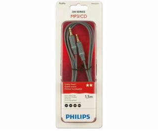 Kabel PHILIPS 3,5 mm M, 3,5 mm M, 1,5 m, šedý SWA4522S/10