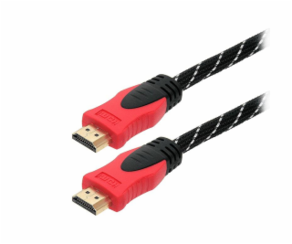 Kabel BLOW HDMI M, HDMI M, 5m, černo/červený 92-057