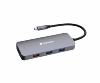 VERBATIM Hub USB-C Pro Multiport 9 Port, 3x USB 3.2, 2x U...