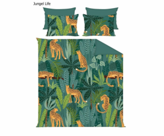 POTAH COMPL SATIN JUNGLE LIFE 200X220