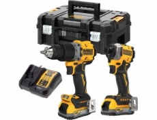 POWERSTACK Akku-Kombo-Pack DCK2050E2T, 18Volt, mit Schlagschrauber, Bohrschrauber