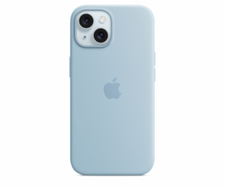 iPhone 15+ Silicone Case with MS - Light Blue