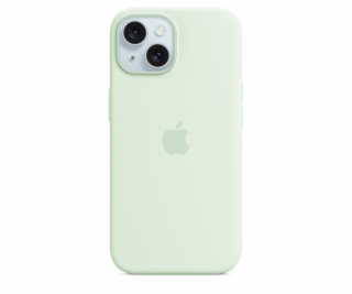 iPhone 15 Silicone Case with MS - Soft Mint