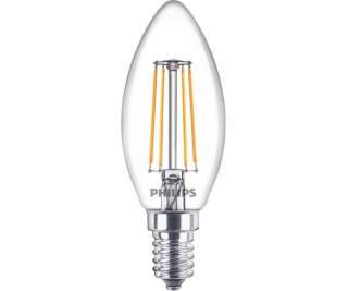 LED lampa Philips Fil, B35, 4,3W, E14, 2700K, 470lm, tran...