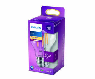 LED žárovka PHILIPS, A60, E27, 4,3 W, 470 lm, 2700 K