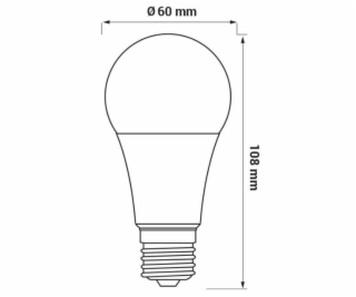 LEMP LED E27 A60 7,5W 806LM 3000K