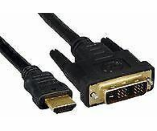 Kabel MICRO_CONNEC HDMI M, DVI M, 2m, černý HDM191812