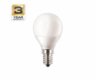 Žárovka, STANDART, LED, P45, 4,9W, E14, 4000K, 470lm, matná