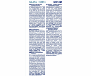 Tmel BRIKO GLASS HOUSE, 300 ml, transparentní