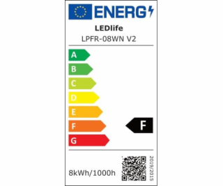 ŠVIEST TVIRT LPFR-08WN V2 8W LED 4000K