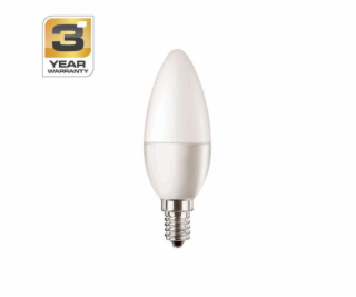 Žárovka STANDART, LED, B35, 5,5W, E14, 2700K, 470lm, matná