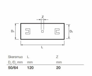 Drenažo vamzdžiu jungiamoji mova Wavin, O 50 mm