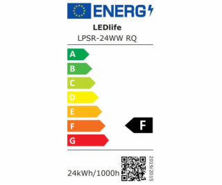 ŠVIEST TVIRT LPSR-24WN RQ 24W LED 3000K