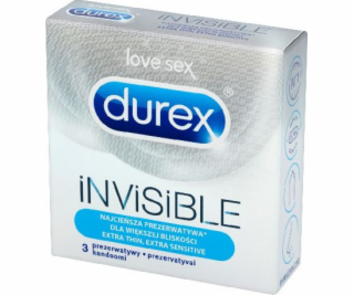 Durex Invisible Extra Sensitive kondómy 3 ks